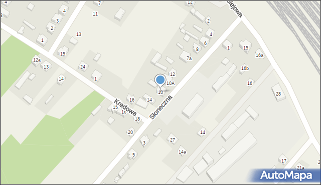 Trębaczew, Słoneczna, 10, mapa Trębaczew