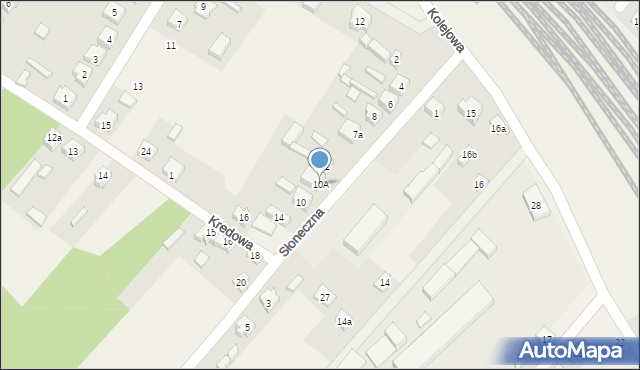 Trębaczew, Słoneczna, 10A, mapa Trębaczew