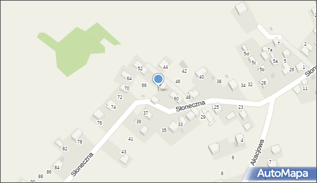 Trojanowice, Słoneczna, 68, mapa Trojanowice