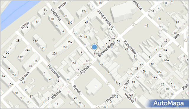 Trzebiatów, Słowackiego Juliusza, 1, mapa Trzebiatów