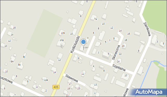 Tułowice, Słoneczna, 2, mapa Tułowice