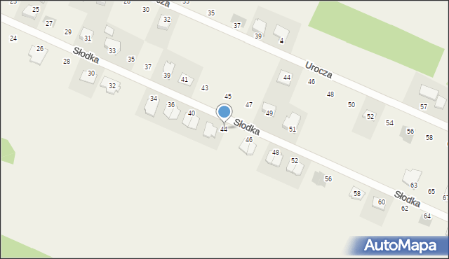 Tumlin-Wykień, Słodka, 44, mapa Tumlin-Wykień