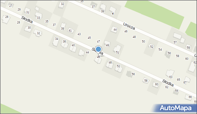 Tumlin-Wykień, Słodka, 46a, mapa Tumlin-Wykień