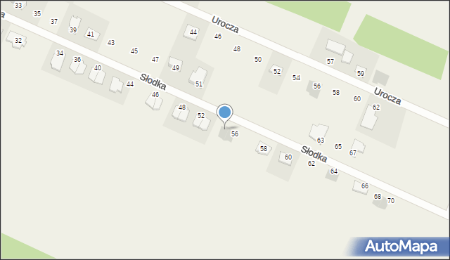 Tumlin-Wykień, Słodka, 56a, mapa Tumlin-Wykień