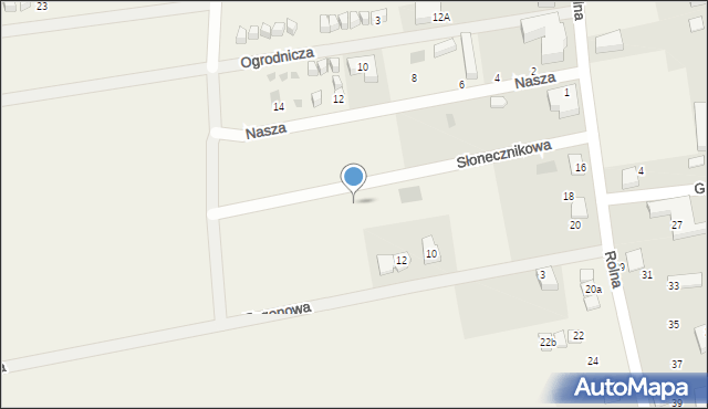 Tupadły, Słonecznikowa, 9c, mapa Tupadły