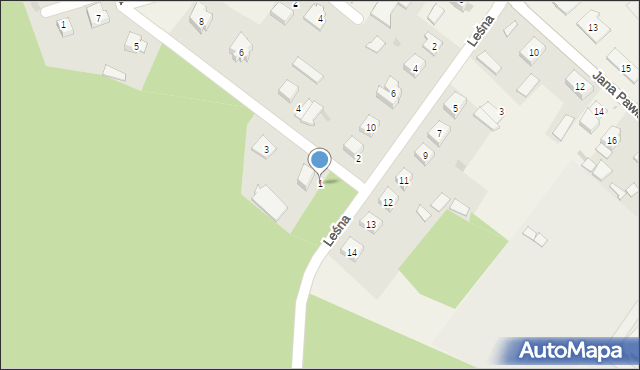 Turośl, Słoneczna, 1, mapa Turośl