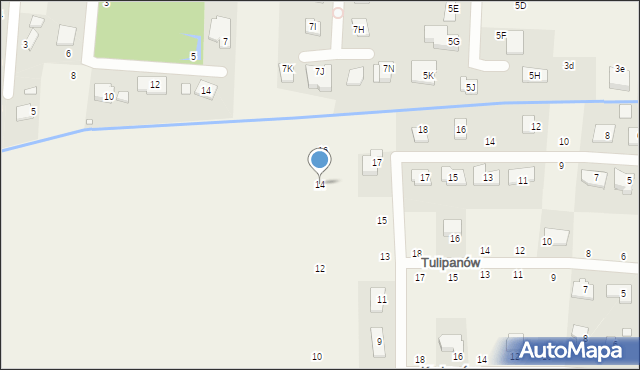 Ustanów, Słoneczna, 14, mapa Ustanów