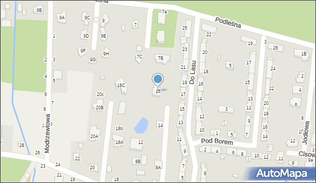 Ustanów, Słowicza, 16, mapa Ustanów