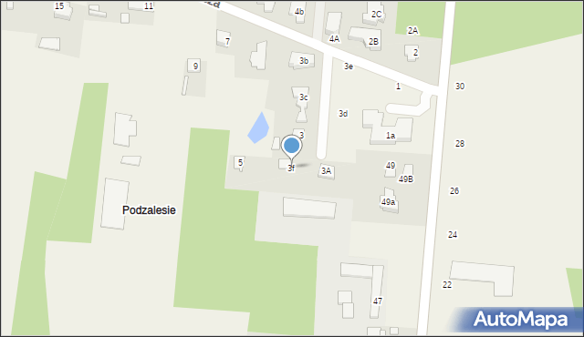 Ustanów, Słowicza, 3f, mapa Ustanów