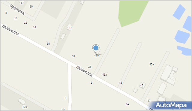Wągrodno, Słoneczna, 41b, mapa Wągrodno