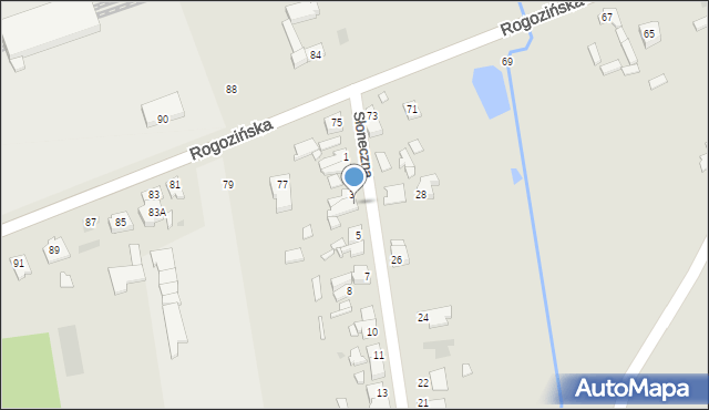 Wągrowiec, Słoneczna, 4, mapa Wągrowiec