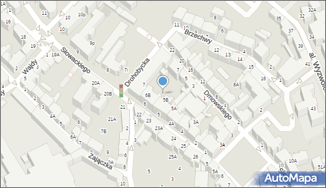 Wałbrzych, Słowackiego Juliusza, 6A, mapa Wałbrzycha