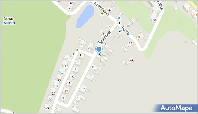 Wałbrzych, Ślepa, 7, mapa Wałbrzycha