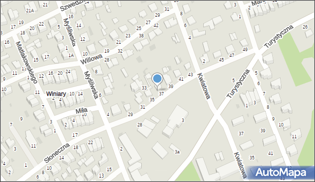 Warka, Słoneczna, 37a, mapa Warka