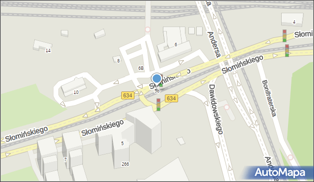Warszawa, Słomińskiego Zygmunta, 5b, mapa Warszawy