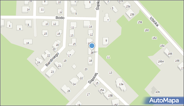 Warszawa, Śląskiej Aleksandry, 16, mapa Warszawy