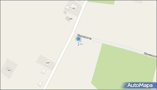 Warząchewka Nowa, Słoneczna, 2, mapa Warząchewka Nowa