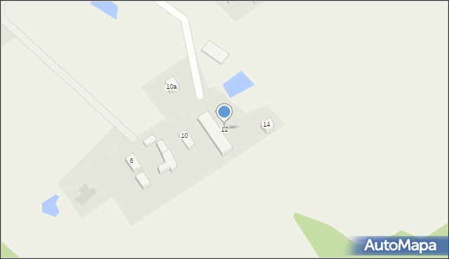 Warzno, Słoneczna, 12, mapa Warzno