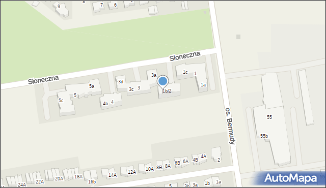 Wawrów, Słoneczna, 2b, mapa Wawrów