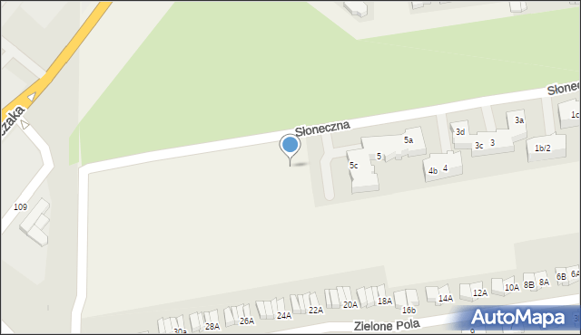 Wawrów, Słoneczna, 6c, mapa Wawrów