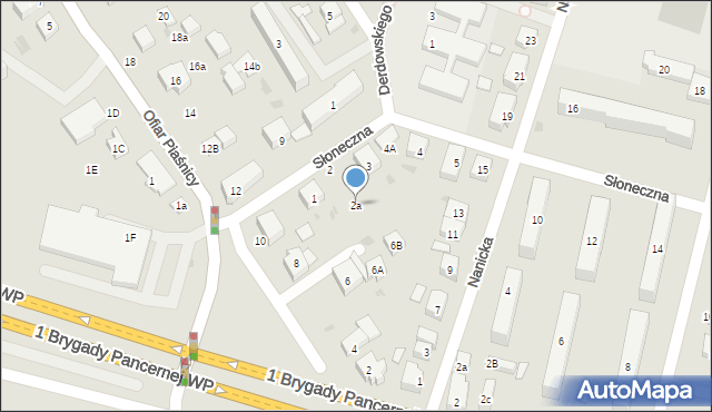 Wejherowo, Słoneczna, 2a, mapa Wejherowo