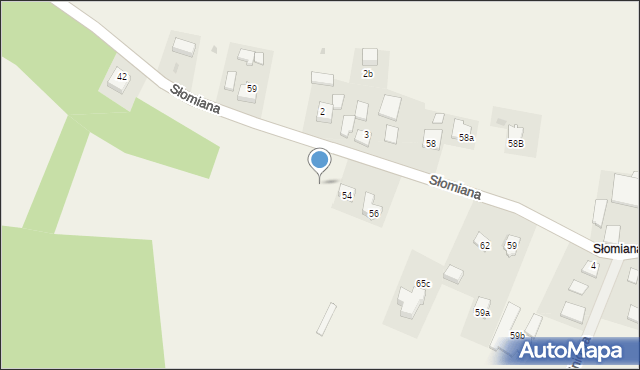 Widoma, Słomiana, 52, mapa Widoma