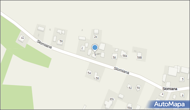 Widoma, Słomiana, 67, mapa Widoma