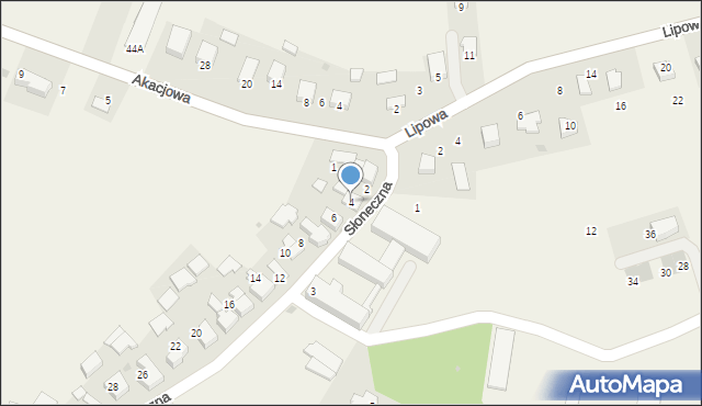 Więckowice, Słoneczna, 4, mapa Więckowice