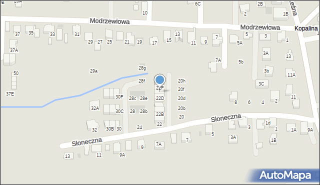 Wieliczka, Słoneczna, 22E, mapa Wieliczka