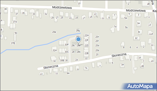 Wieliczka, Słoneczna, 28e, mapa Wieliczka