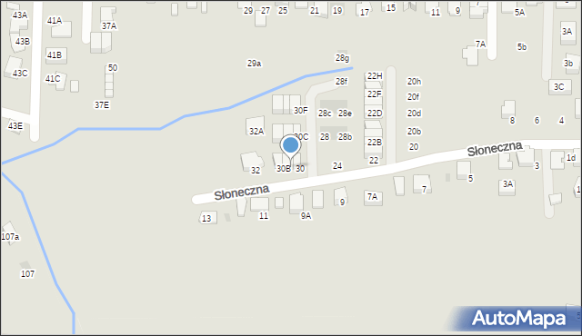 Wieliczka, Słoneczna, 30A, mapa Wieliczka