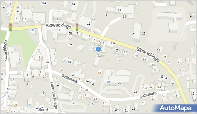 Wieliczka, Słowackiego Juliusza, 17, mapa Wieliczka