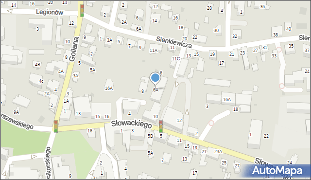 Wieliczka, Słowackiego Juliusza, 6A, mapa Wieliczka
