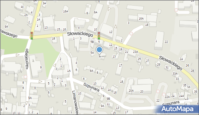 Wieliczka, Słowackiego Juliusza, 7, mapa Wieliczka