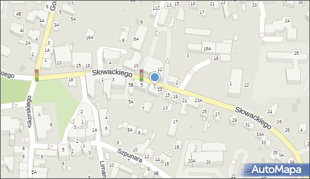 Wieliczka, Słowackiego Juliusza, 9, mapa Wieliczka