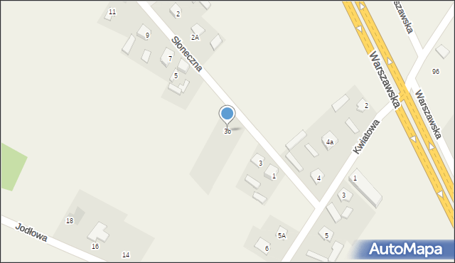 Wielogóra, Słoneczna, 3b, mapa Wielogóra