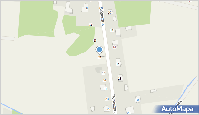 Wieniawa, Słoneczna, 15, mapa Wieniawa