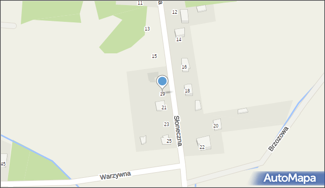 Wieniawa, Słoneczna, 19, mapa Wieniawa