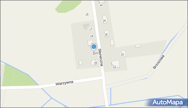 Wieniawa, Słoneczna, 23, mapa Wieniawa