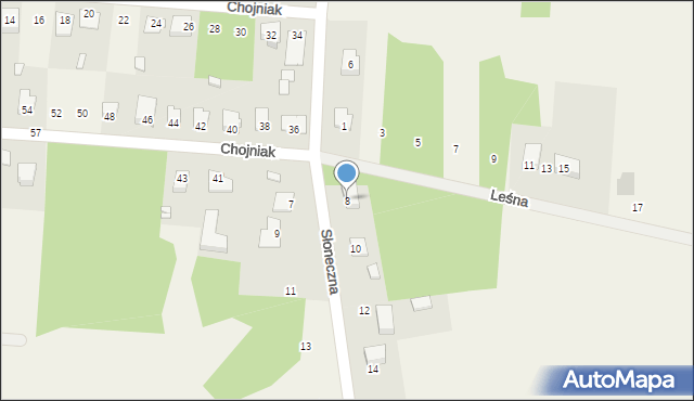 Wieniawa, Słoneczna, 8, mapa Wieniawa