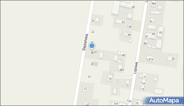 Wierzbice, Ślężańska, 18, mapa Wierzbice