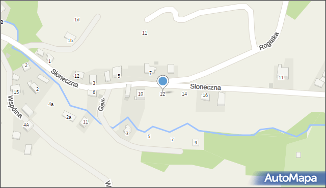 Wierzchowie, Słoneczna, 12, mapa Wierzchowie