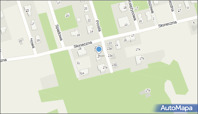 Wierzchowisko, Słoneczna, 27, mapa Wierzchowisko