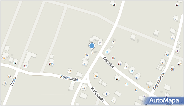 Wilamowice, Słowackiego Juliusza, 9, mapa Wilamowice