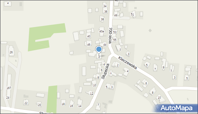 Wilczogóra, Słupecka, 2, mapa Wilczogóra