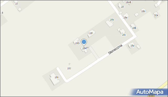 Wisła Wielka, Słoneczna, 16H, mapa Wisła Wielka