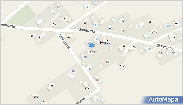 Wisła Wielka, Słoneczna, 18AB, mapa Wisła Wielka