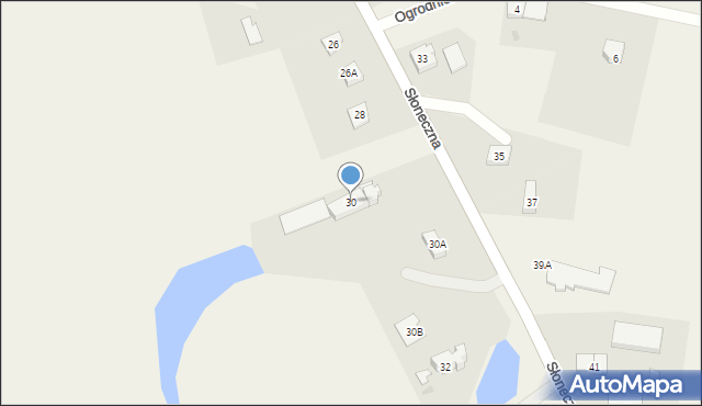 Wiślina, Słoneczna, 30, mapa Wiślina