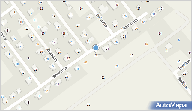 Wiślinka, Słoneczna, 22, mapa Wiślinka