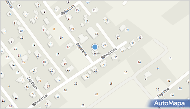 Wiślinka, Słoneczna, 23, mapa Wiślinka